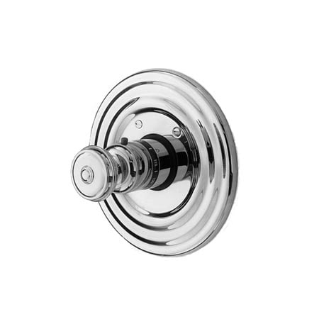 Newport Brass 3/4" Round Thermostatic Trim Plate With Handle in Polished Chrome 3-804TR-26